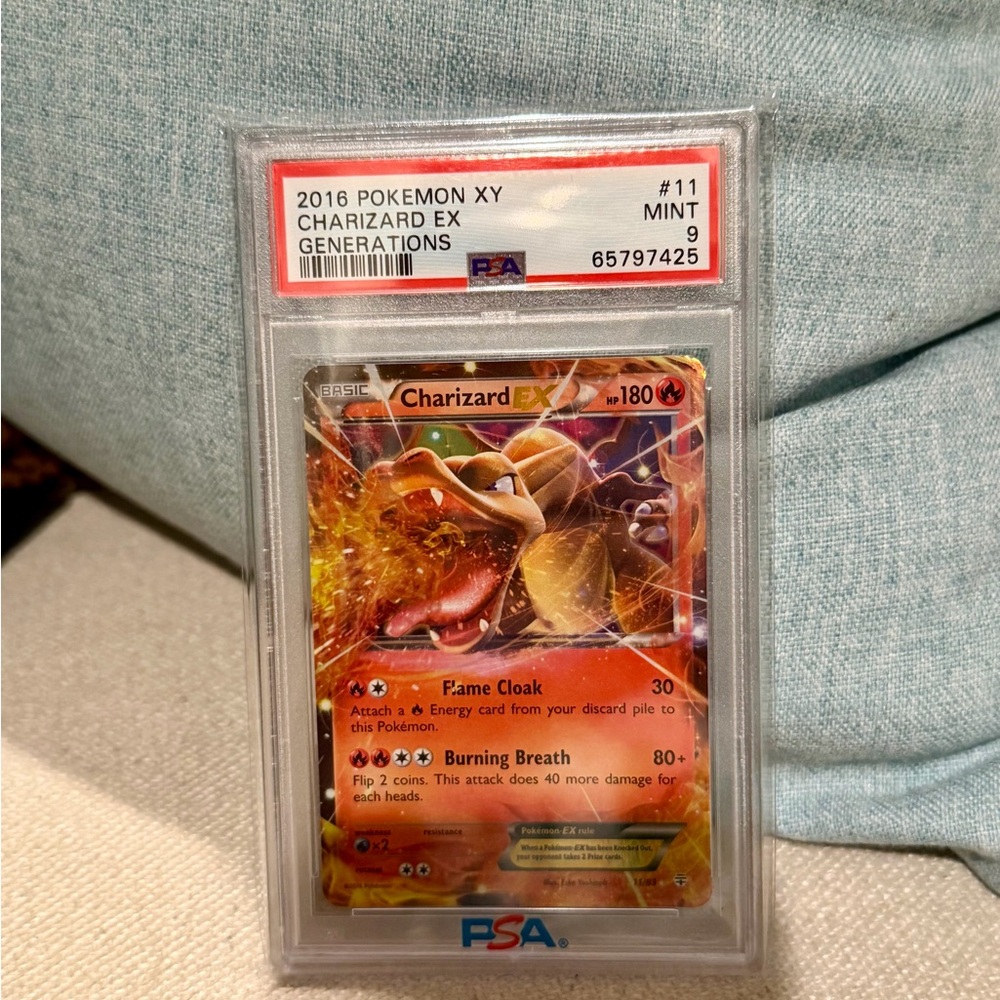 2016 POKEMON XY GENERATIONS #11 CHARIZARD EX PSA 9